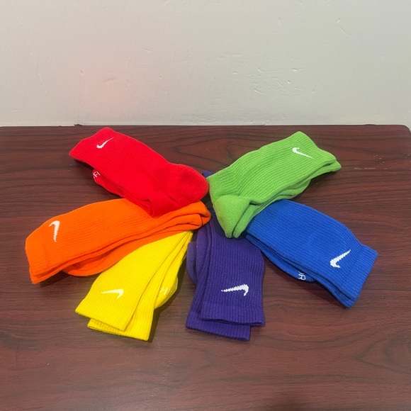 Nike, Everyday Plus, 6 Pack Crew Socks, Multicolor - Picture 2 of 11